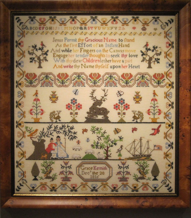 Grace Kemish circa 1816 - Cross Stitch Pattern