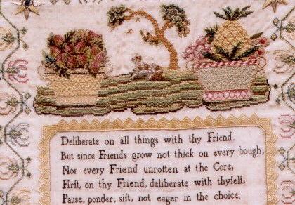 Grazing Sheep circa 1810 - Cross Stitch Pattern