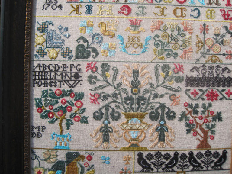 IES German Sampler 1704 - Cross Stitch Pattern