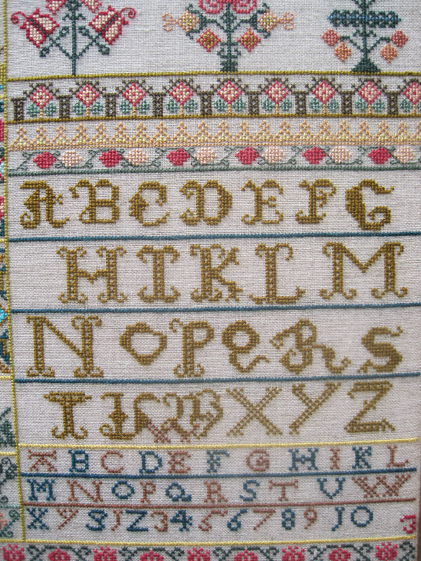 IES German Sampler 1704 - Cross Stitch Pattern