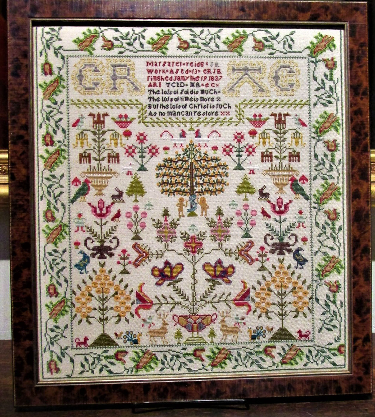 Margaret Reid 1837- Cross Stitch Pattern
