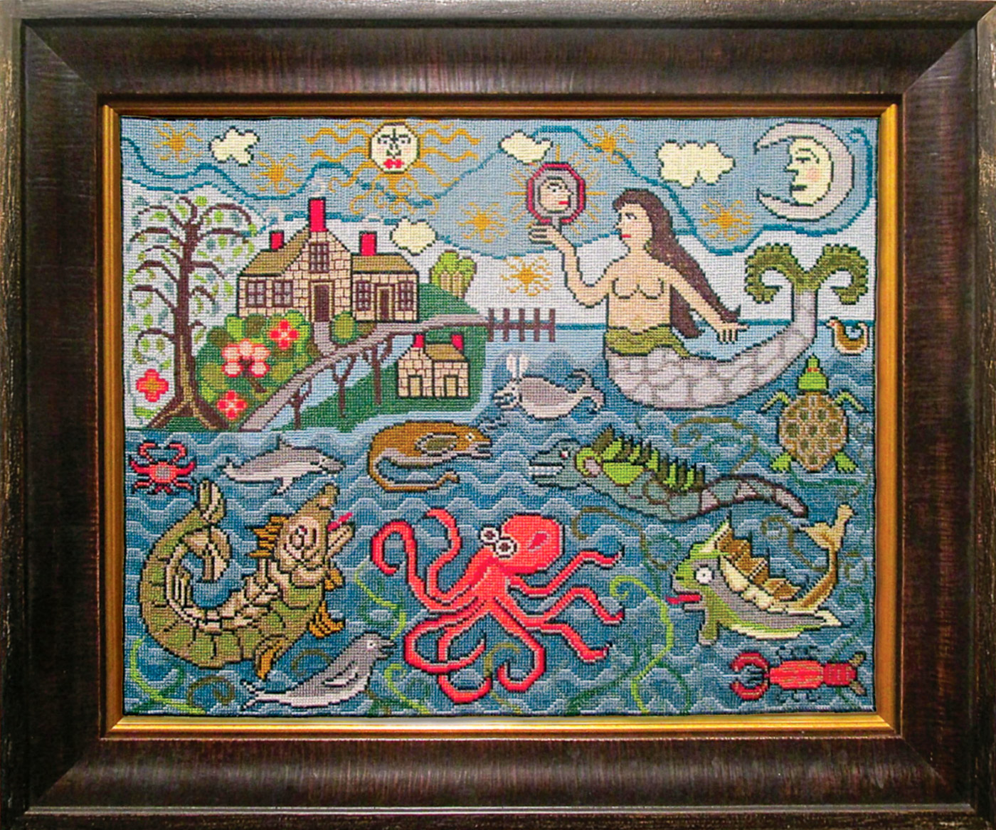 The Kraken and the Mermaid - Cross Stitch Pattern