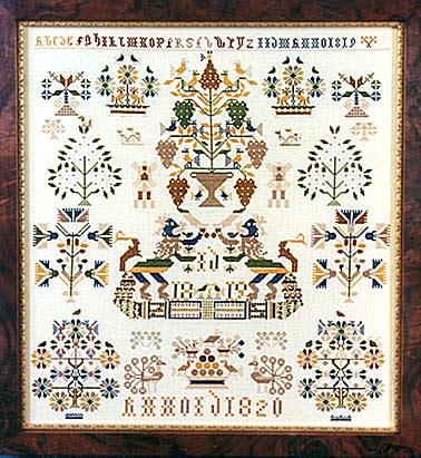 Dutch Sampler of 1819/1820 by I.D. - Cross Stitch Pattern