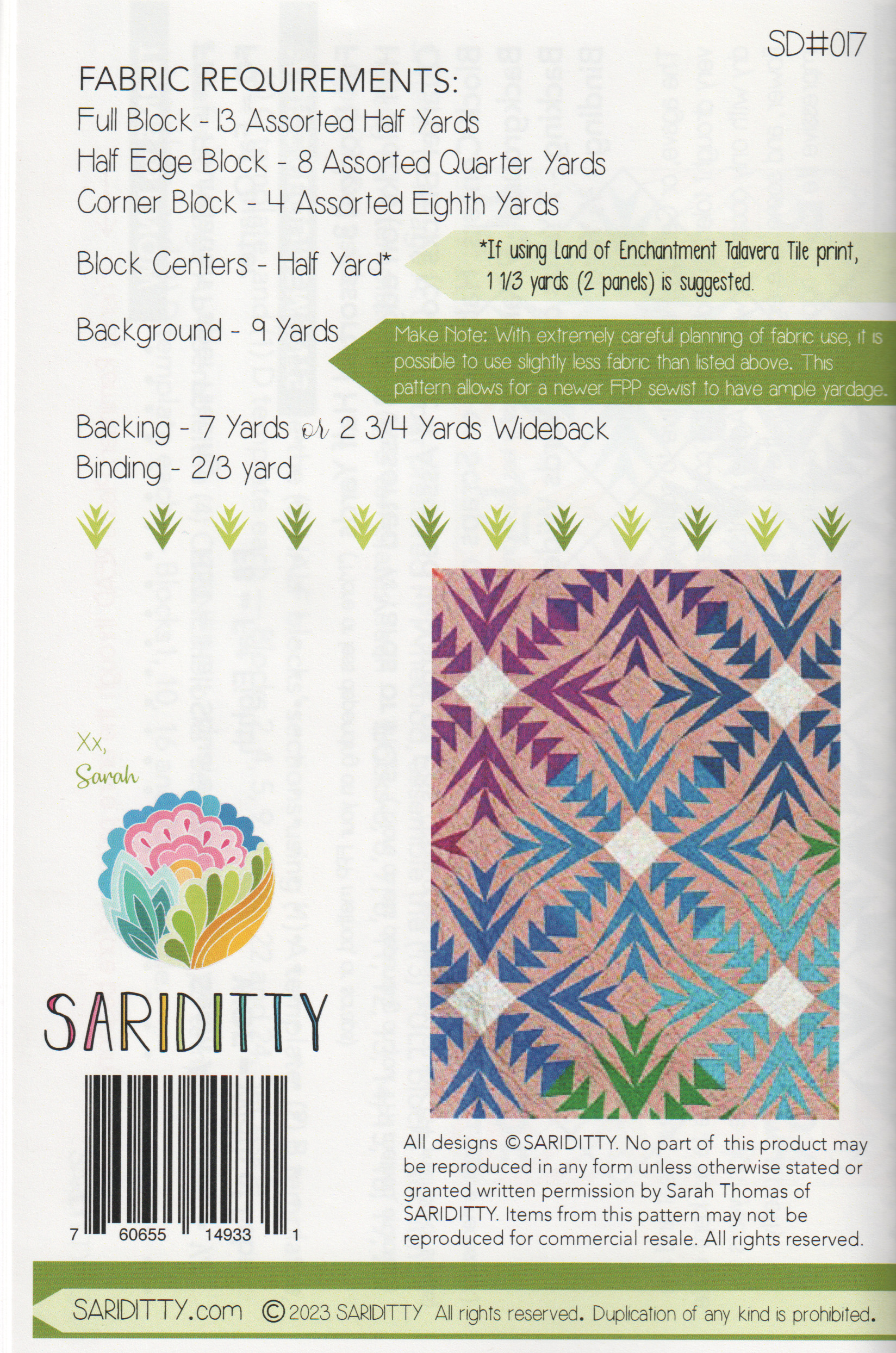Agave - Quilt Pattern