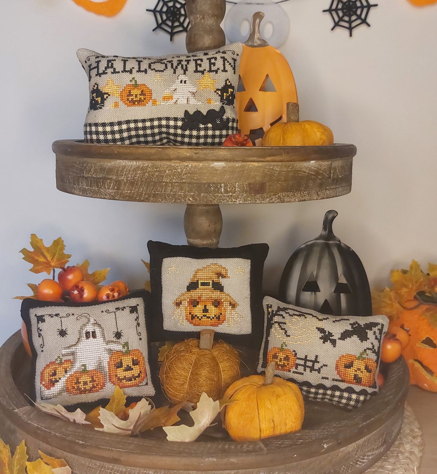 Halloween Set Pillows - Cross Stitch Pattern