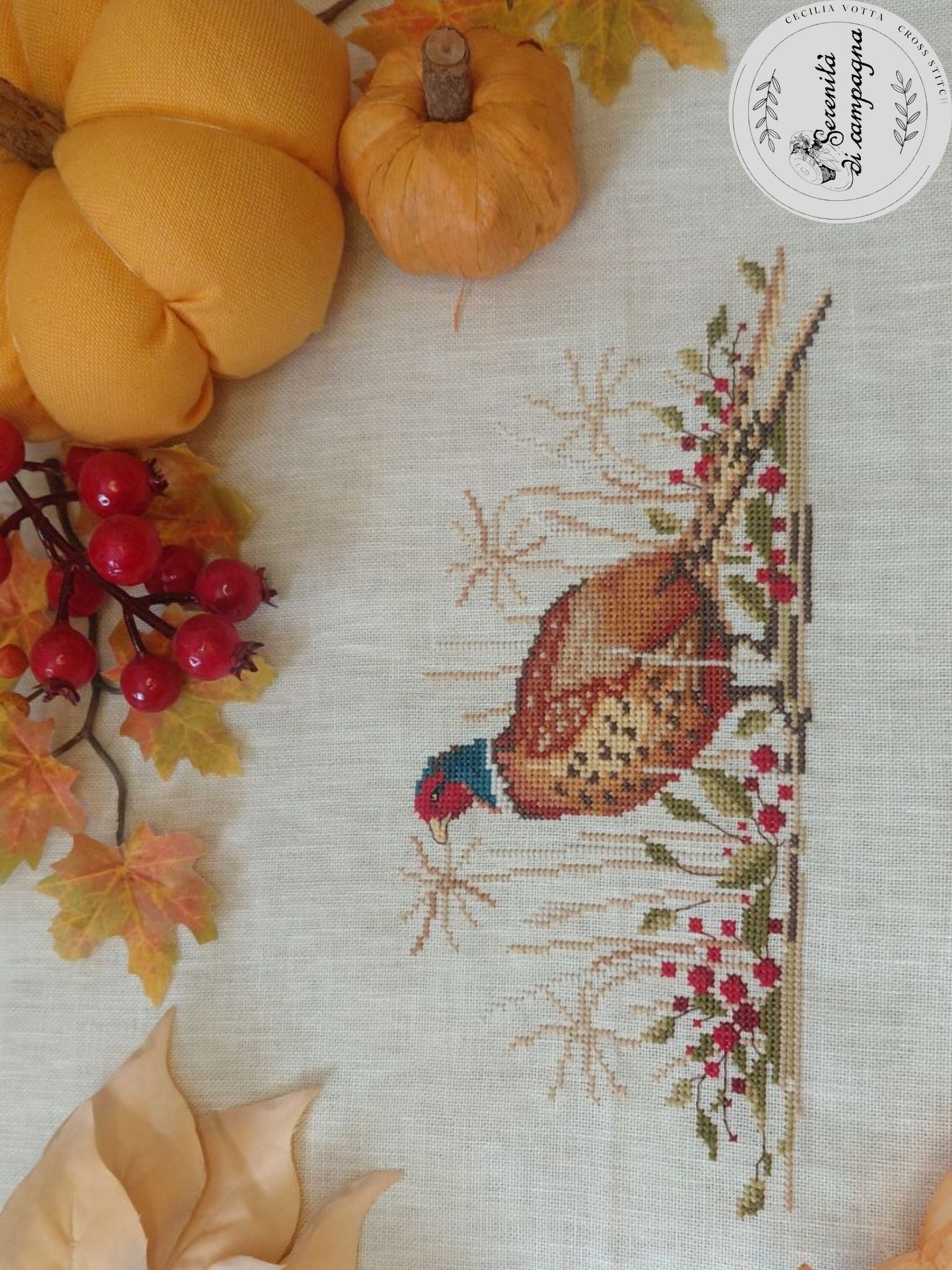 Pheasant Fagiano - Cross Stitch Pattern