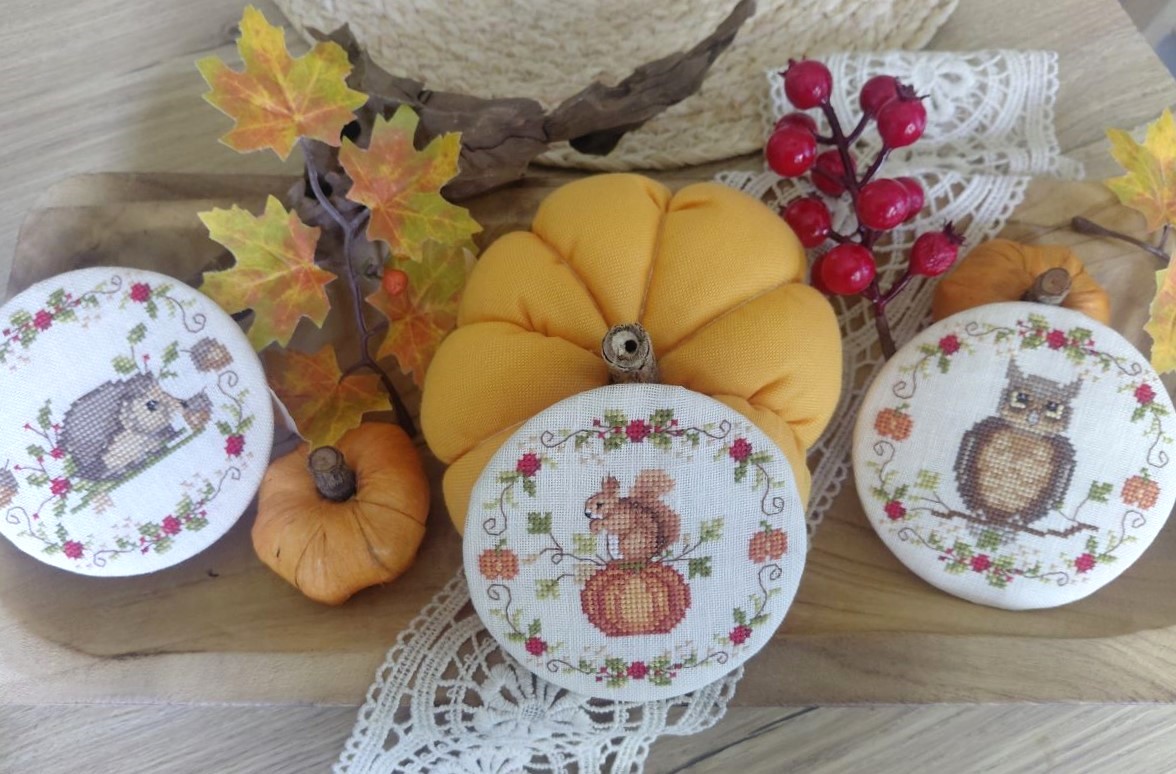 Decorative Autumn Trio - Cross Stitch Pattern