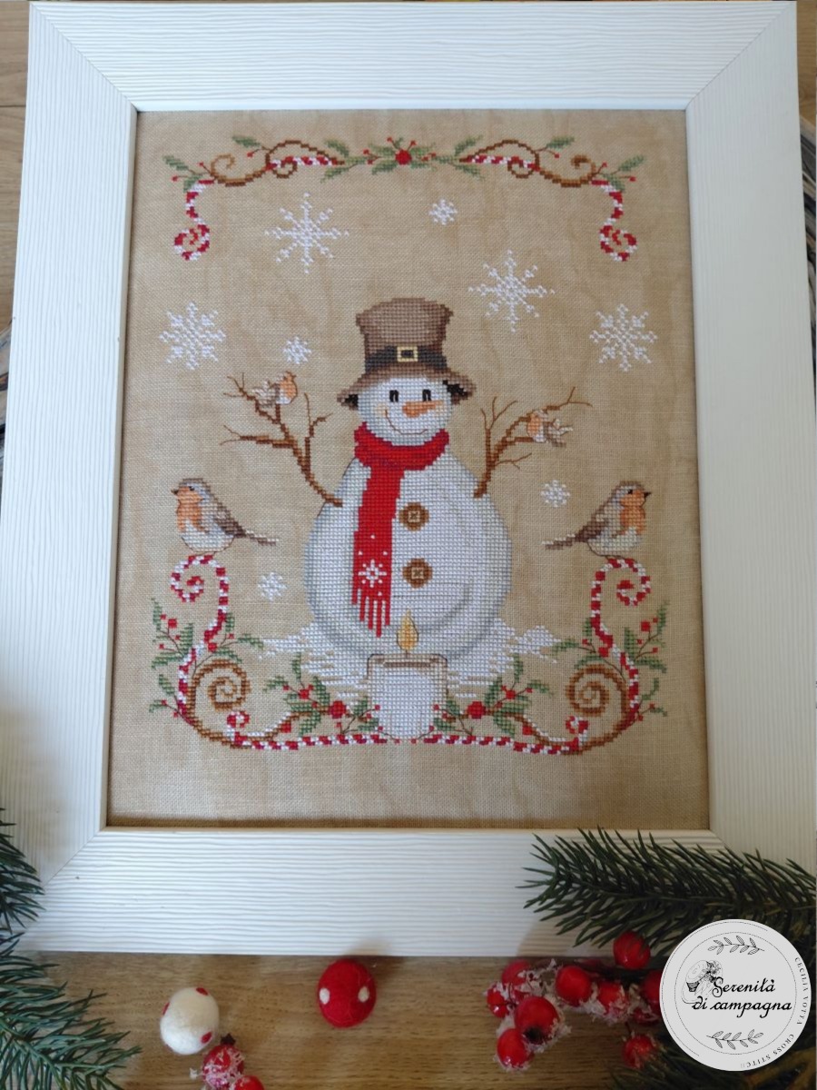 Snowman - Christmas Cross Stitch Pattern