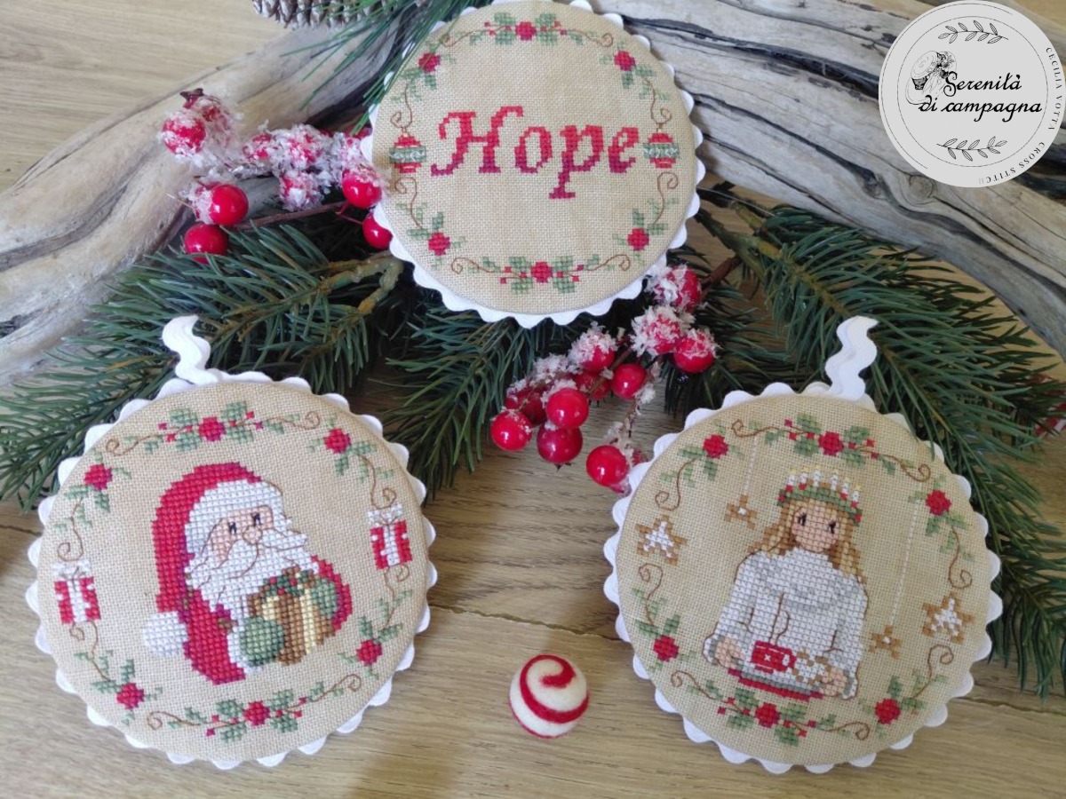 Tree Decorations 3 - Christmas Ornament Cross Stitch Pattern
