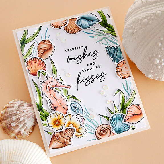 Seahorse Garden - Stamp and Die