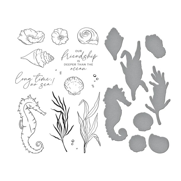 Seahorse Garden - Stamp and Die