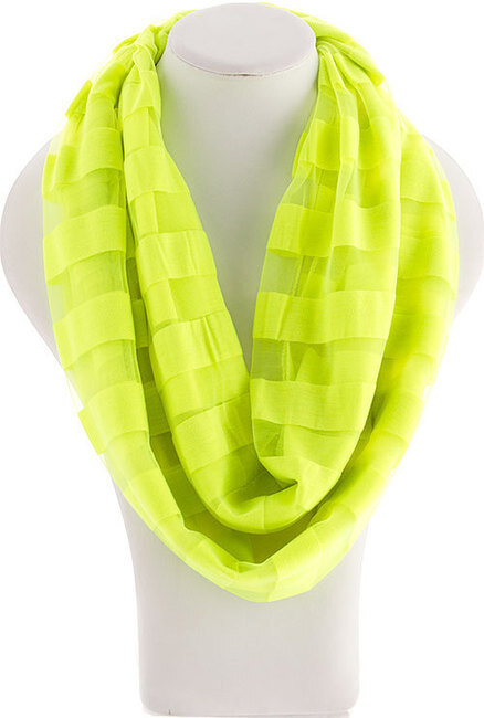 Infinity Stripes Scarf - Yellow