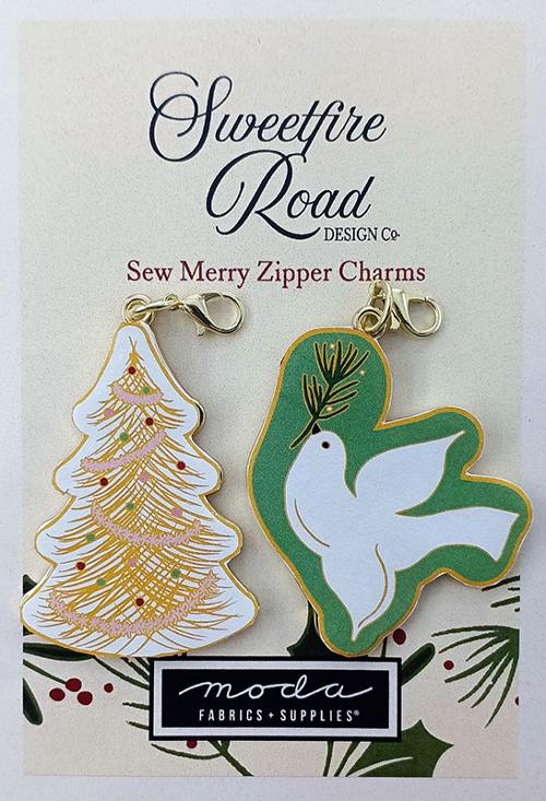 Tree & Dove Zipper Pull 2ct Charms