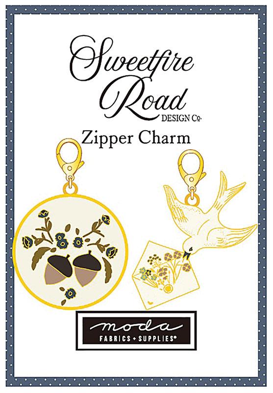 Dove & Acorn Zipper Pull 2ct 