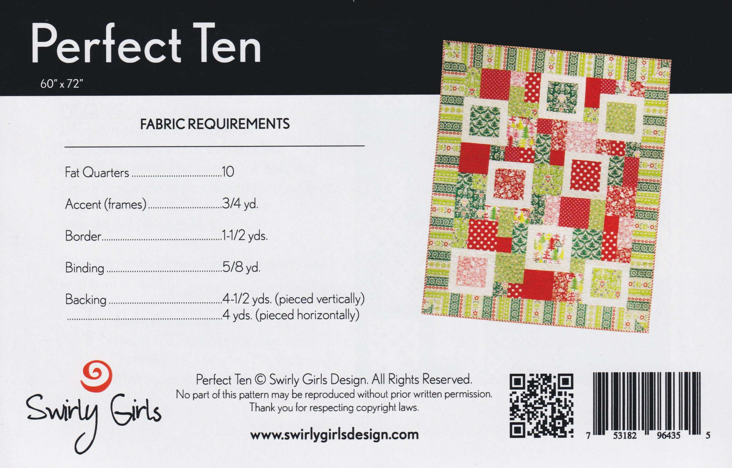 Perfect Ten - Quilt Pattern