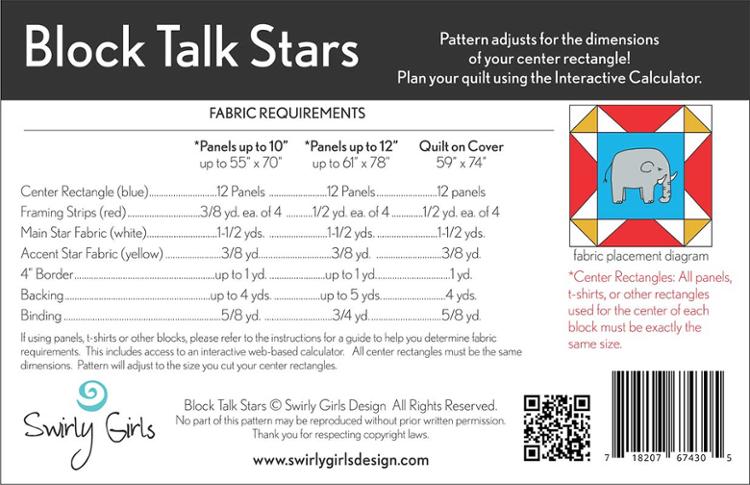 Block Talk Stars - Quilt Pattern