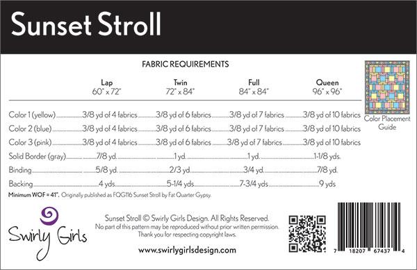 Sunset Stroll - Quilt Pattern