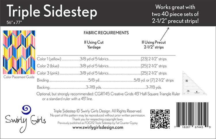 Triple Sidestep - Quilt Pattern 