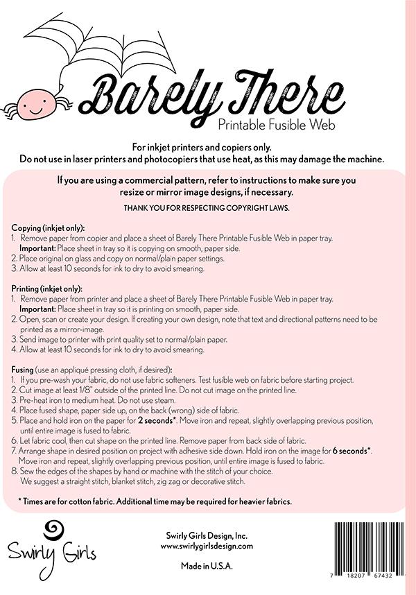 Barely There Printable Fuse Web