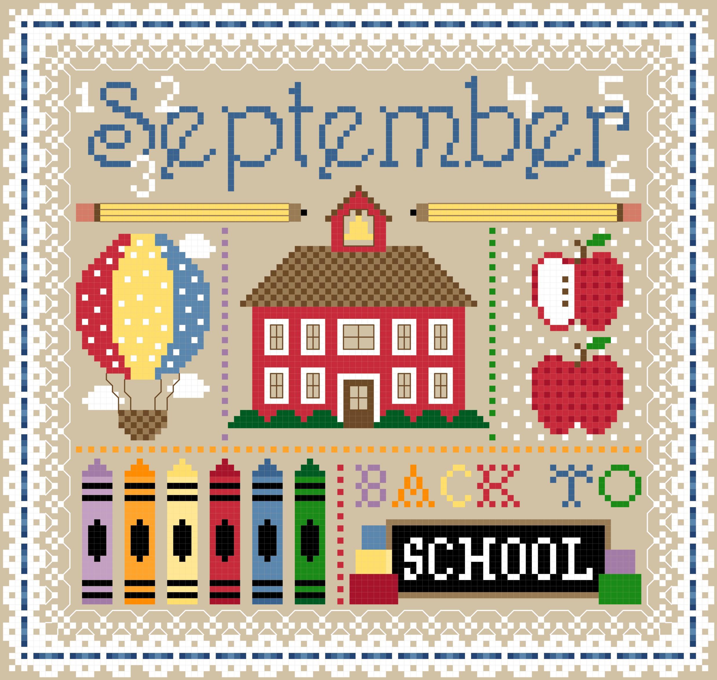 September Sampler - Cross Stitch Pattern