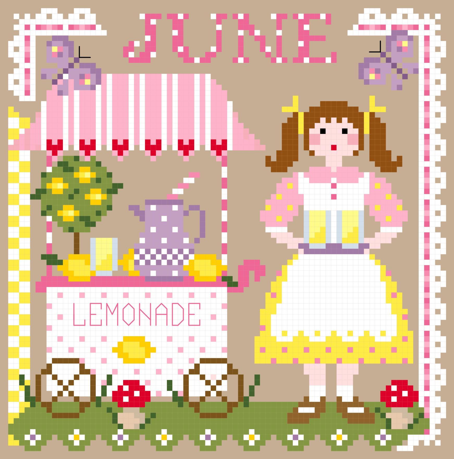 Miss June - Cross Stitch Pattern