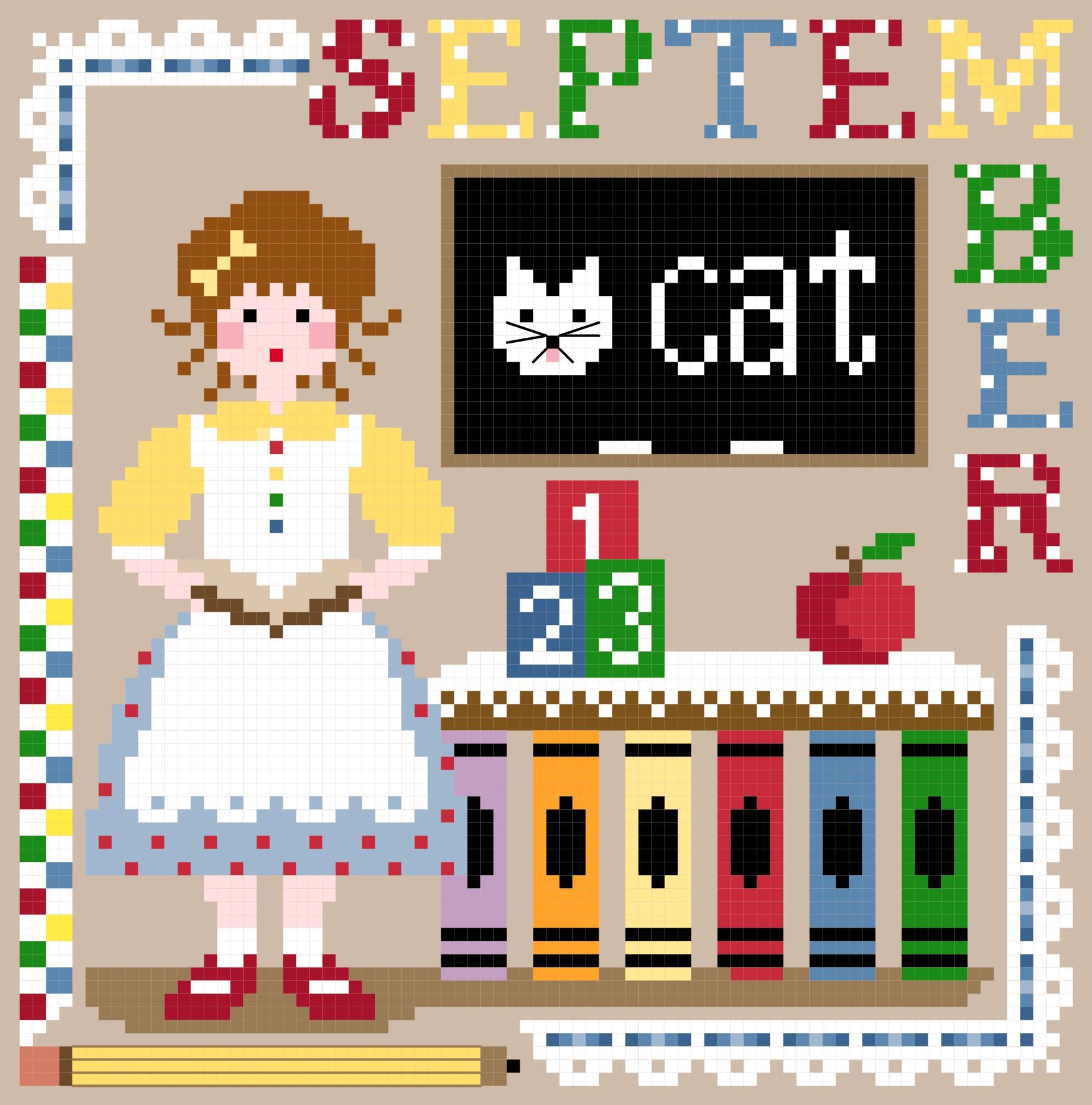 Miss September - Cross Stitch Pattern