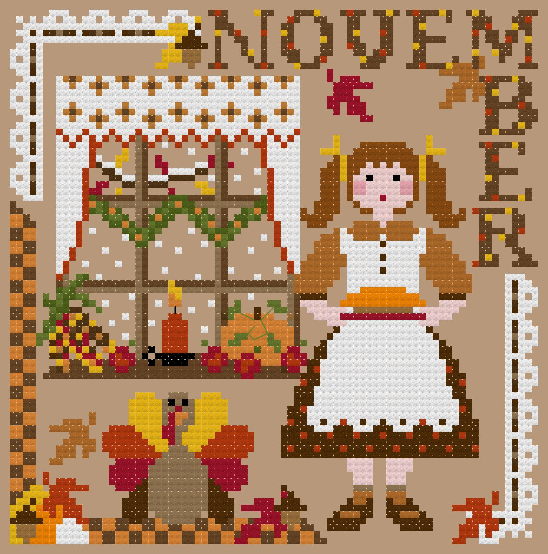 Miss November - Cross Stitch Pattern