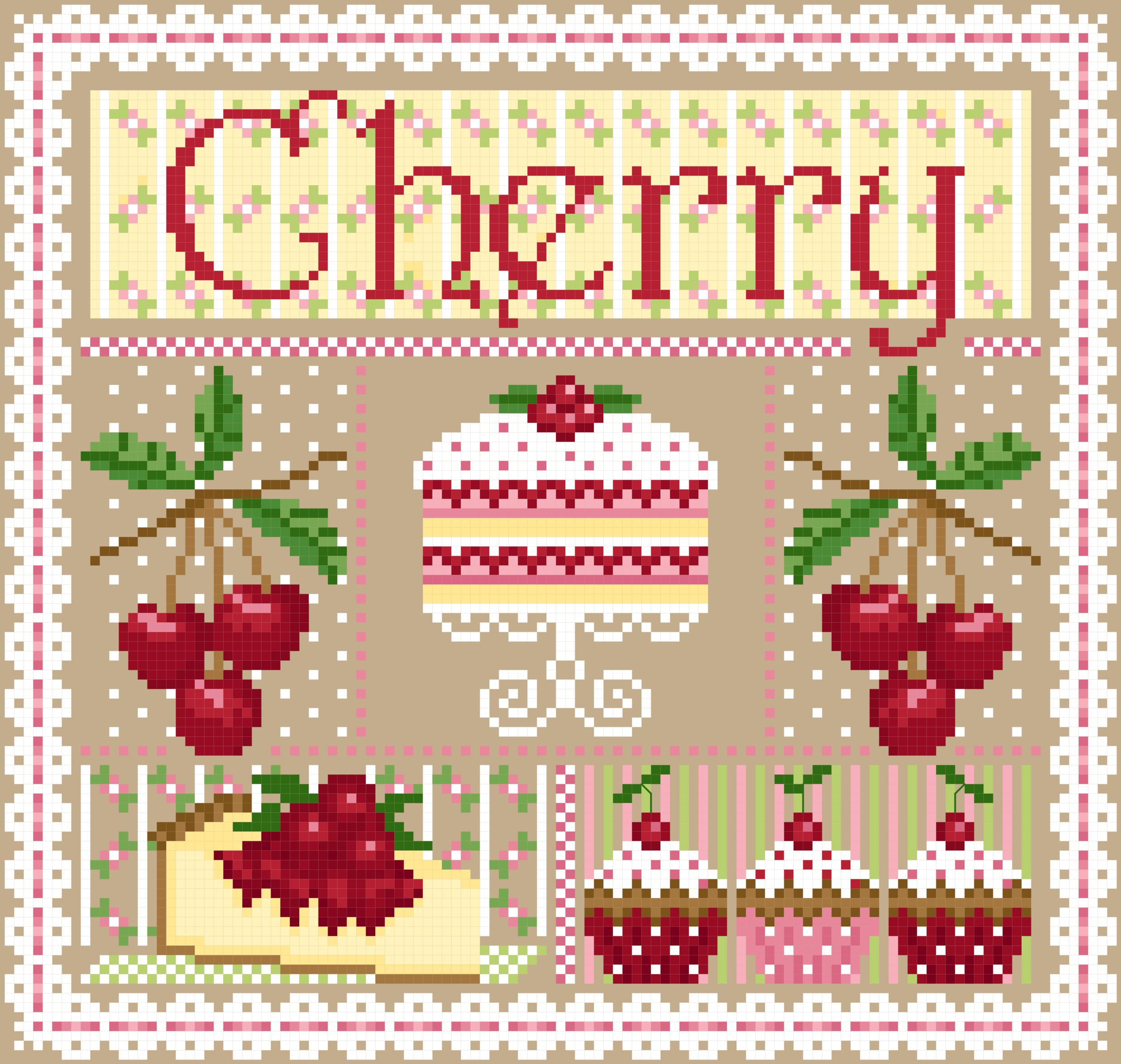 Cherry Sampler - Cross Stitch Pattern