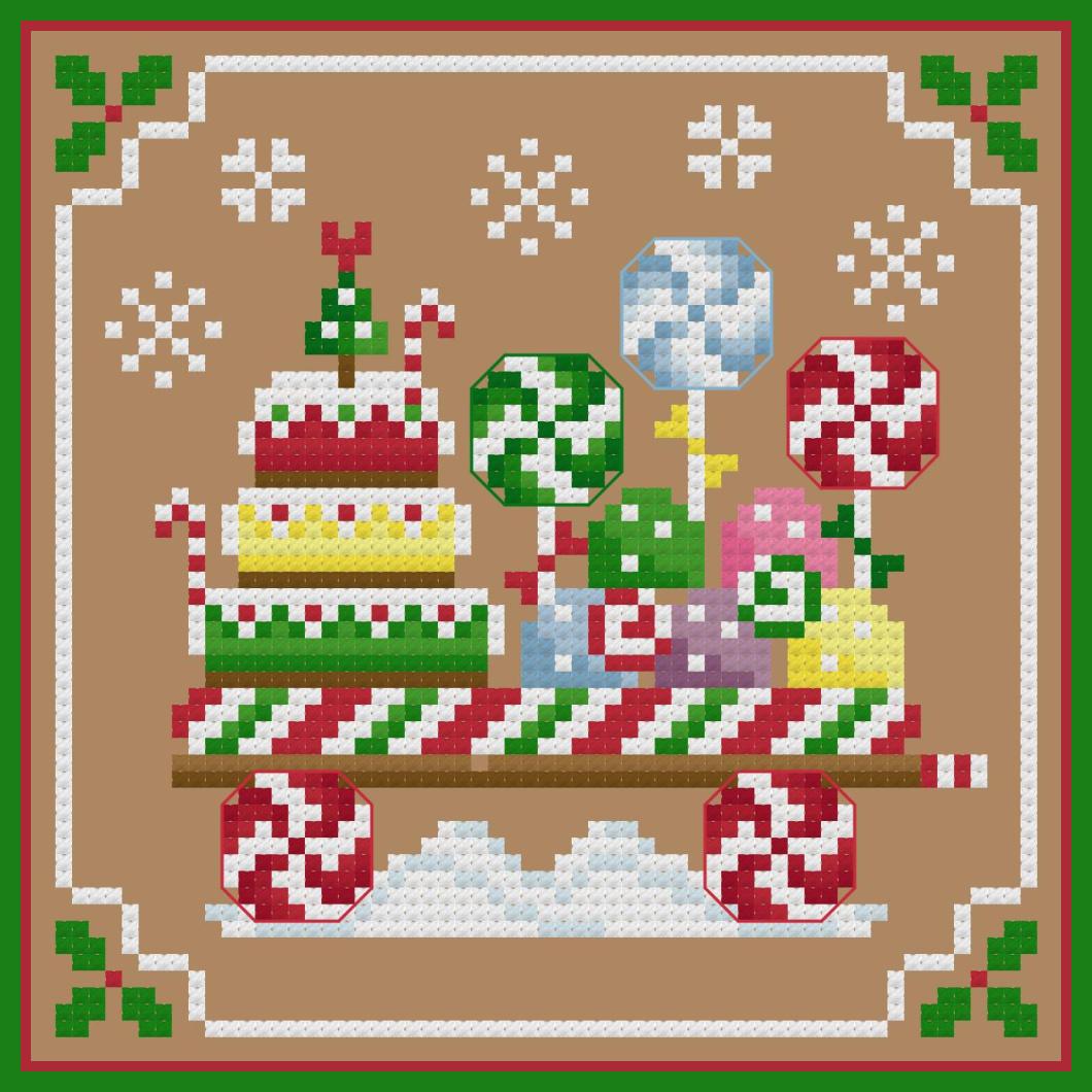 Gingerbread Christmas 2 - Cross Stitch Pattern