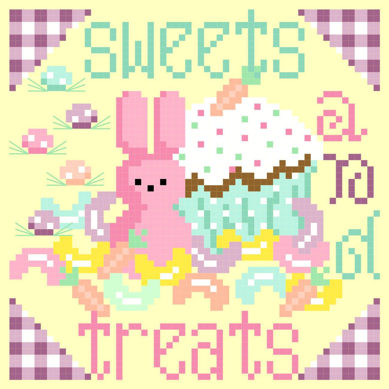 Bunny Trail Sweets And Treats - Cross Stitch Pattern