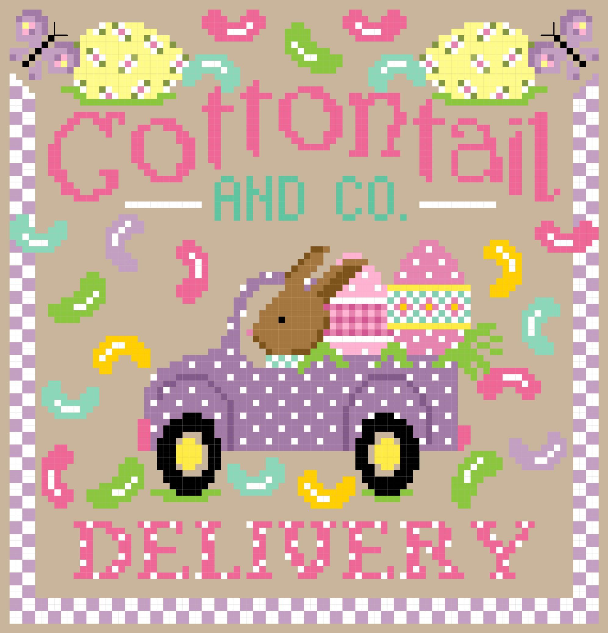 Cottontail Delivery - Cross Stitch Pattern