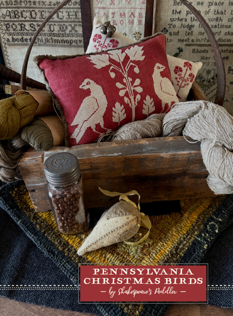 Pennsylvania Christmas Birds - Cross Stitch Pattern
