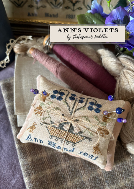 Ann's Violets - Cross Stitch Pattern