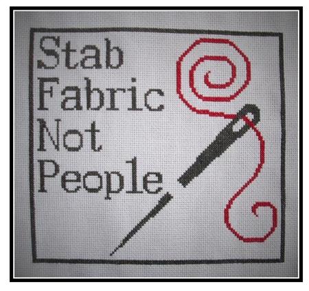 Stabby - Cross Stitch Pattern