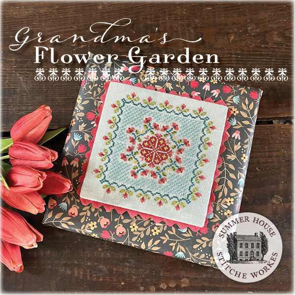 Grandma's Flower Garden - Cross Stitch Pattern