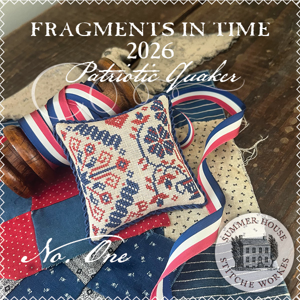 Fragments in Time 2026 #1 - Patriotic Cross Stitch Pattern