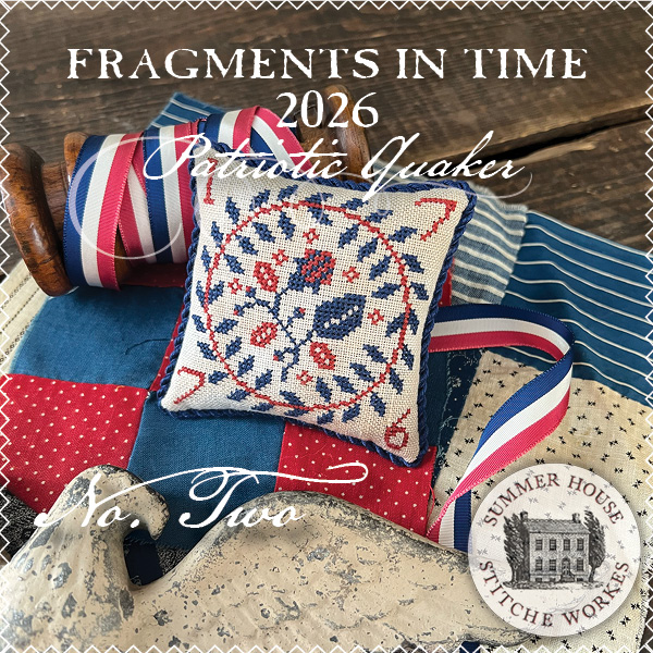 Fragments in Time 2026 #2 - Patriotic Cross Stitch Pattern