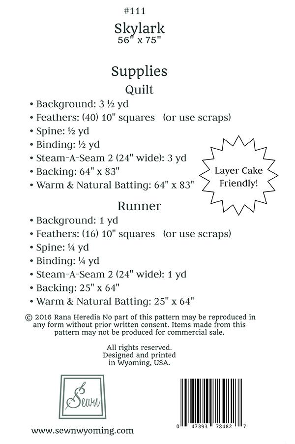 Skylark - Quilt Pattern