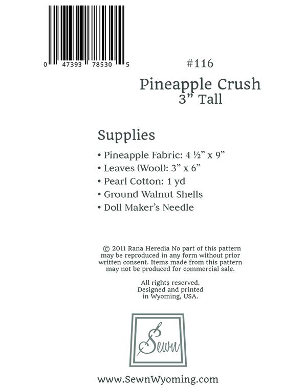 Pineapple Crush - Sewing Pattern
