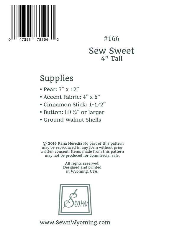 Sew Sweet - Sewing Pattern