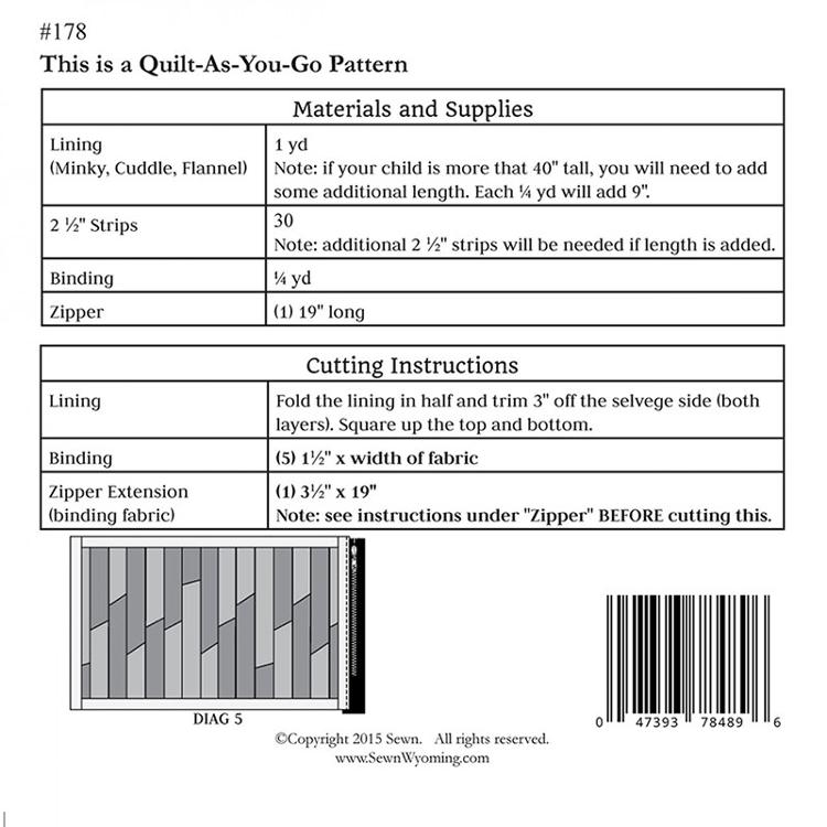 Nap Sack - Quilt Pattern