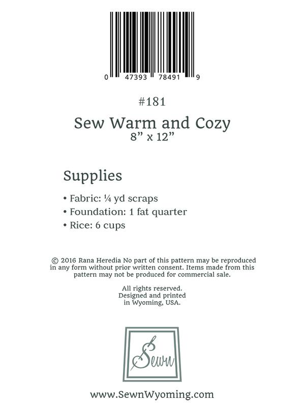 Sew Warm And Cozy - Sewing Pattern