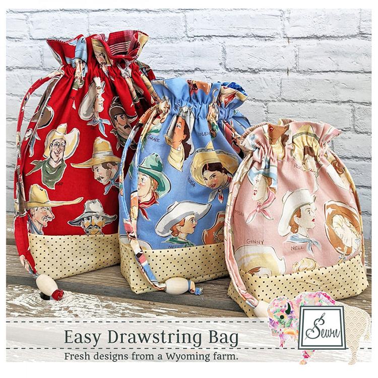 Easy Drawstring Bag - Sewing Pattern
