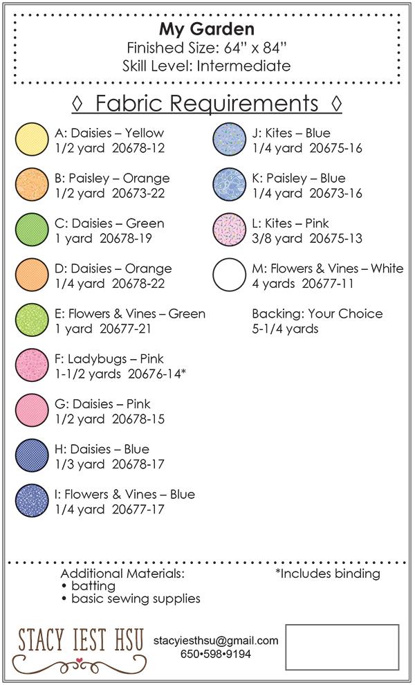 My Garden - Quilt Pattern