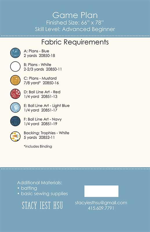Game Plan - Quilt Pattern