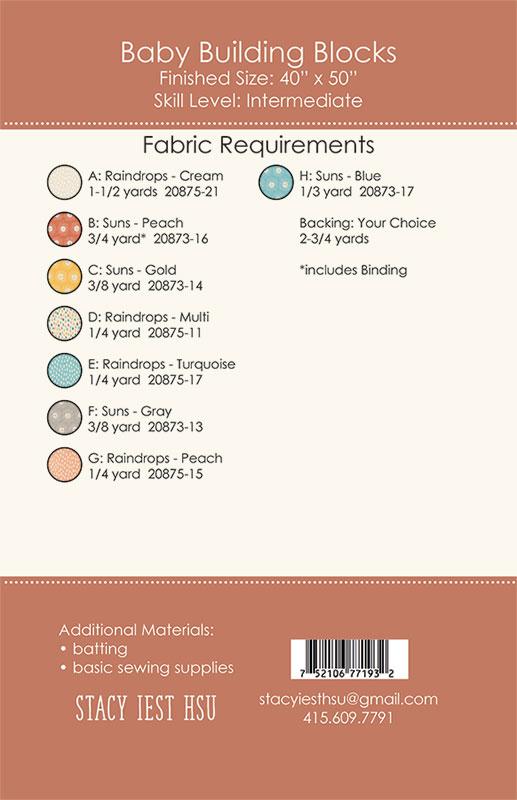 Baby Building Blocks - Quilt Pattern
