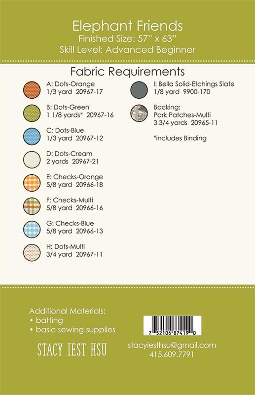 Elephant Friends - Quilt Pattern