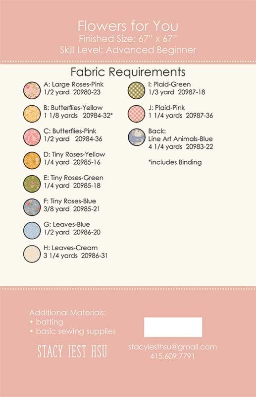 Flowers For You - Quilt Pattern