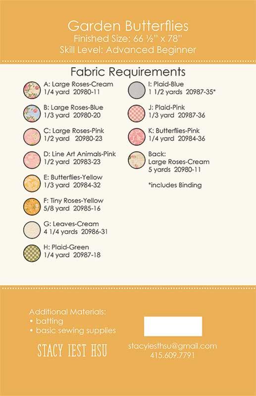 Garden Butterflies - Quilt Pattern