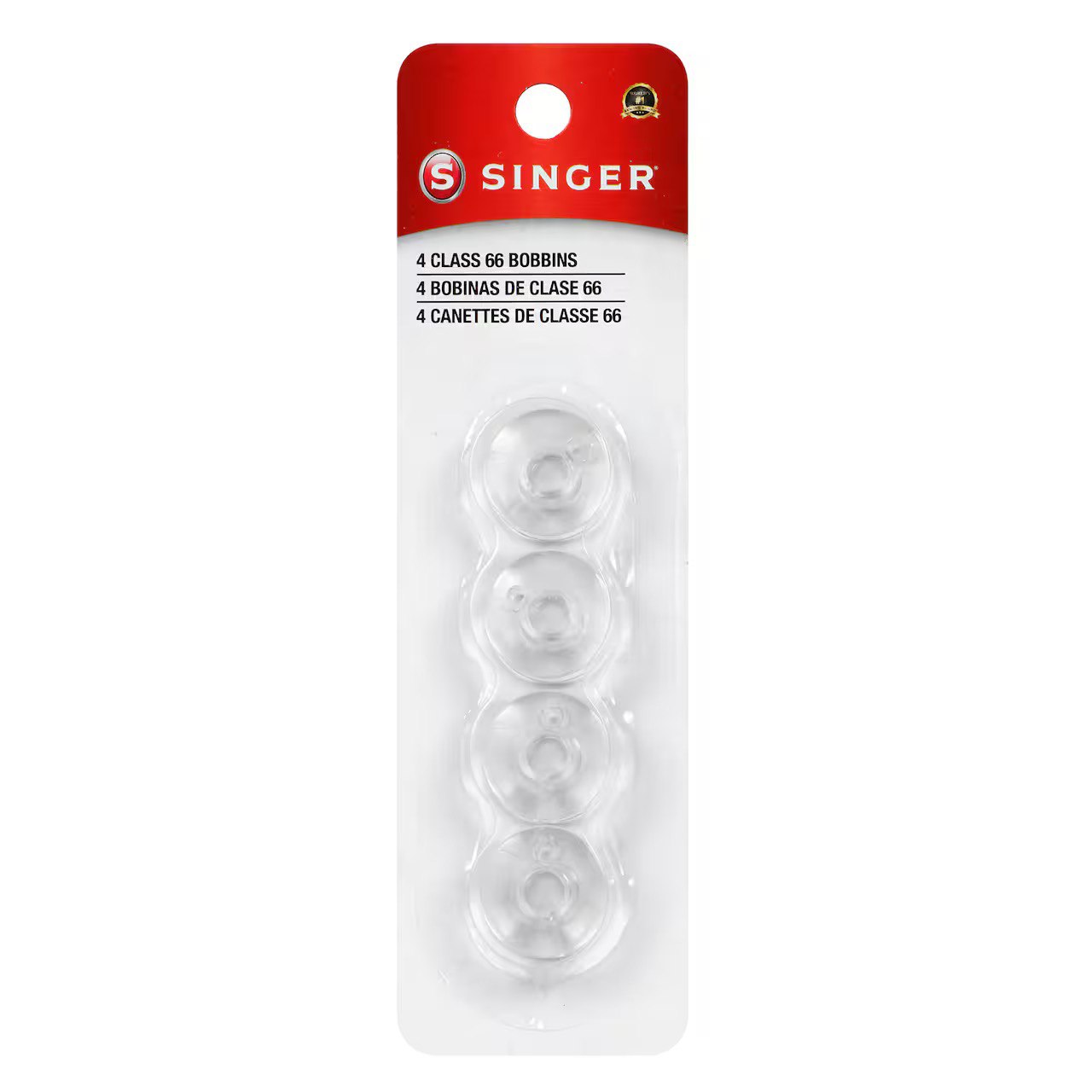 Transparent Clear Bobbins - Class 66 - 4 ct, zoomed in. Select this picture to zoom back out.